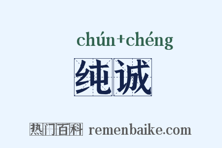 纯诚是什么意思的图片